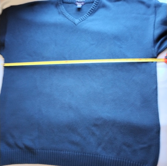Gant Men's V Neck Pullover 100% Cotton  Blue Size XXL - Picture 8 of 12